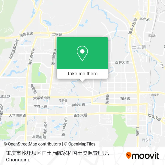 重庆市沙坪坝区国土局陈家桥国土资源管理所 map