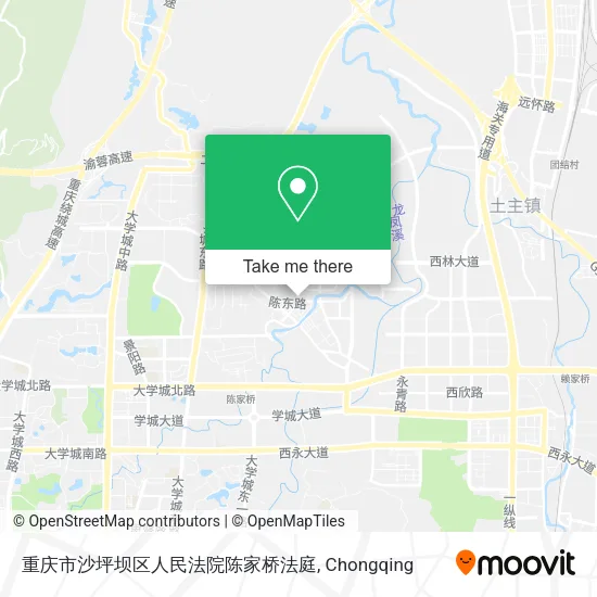 重庆市沙坪坝区人民法院陈家桥法庭 map