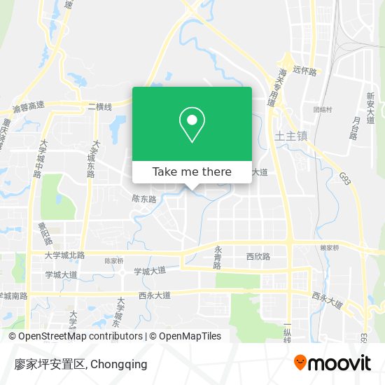 廖家坪安置区 map