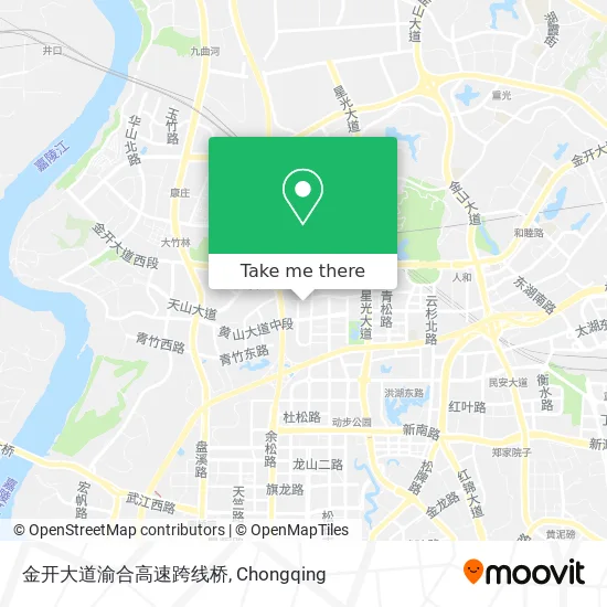 金开大道渝合高速跨线桥 map