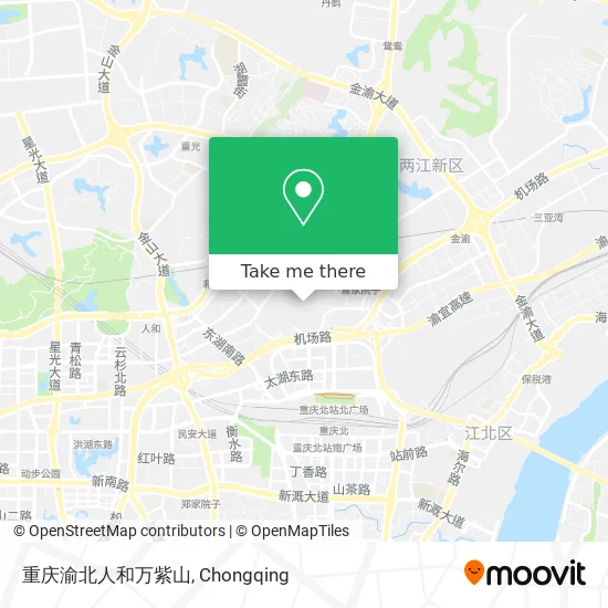 重庆渝北人和万紫山 map