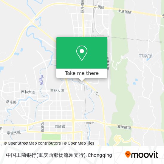 中国工商银行(重庆西部物流园支行) map