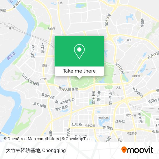 大竹林轻轨基地 map