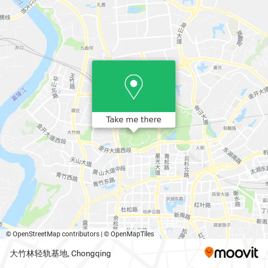 大竹林轻轨基地 map