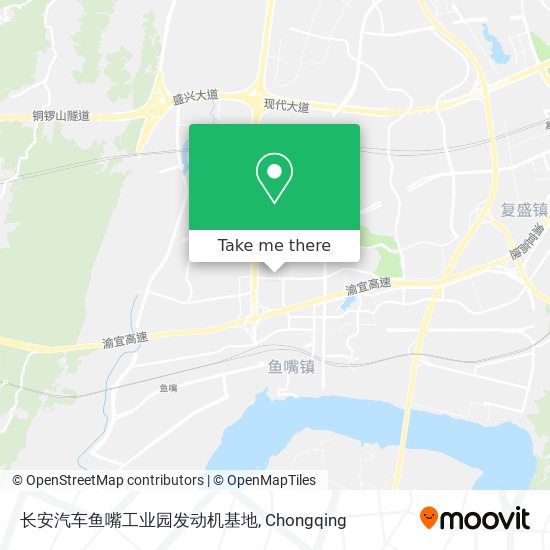 长安汽车鱼嘴工业园发动机基地 map