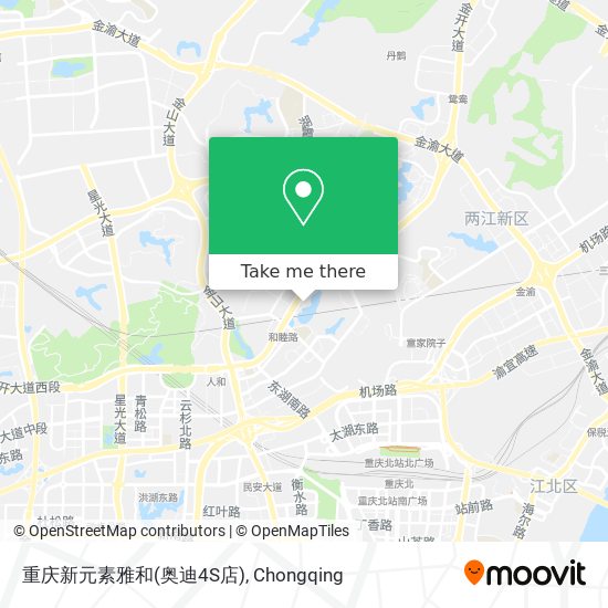 重庆新元素雅和(奥迪4S店) map