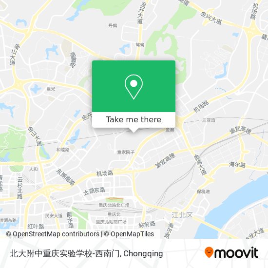 北大附中重庆实验学校-西南门 map