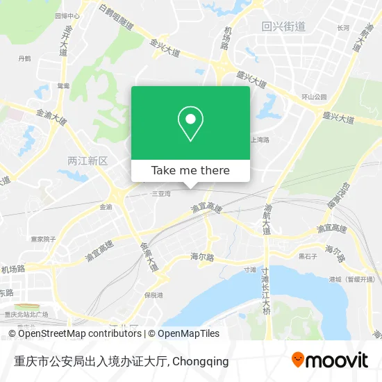 重庆市公安局出入境办证大厅 map