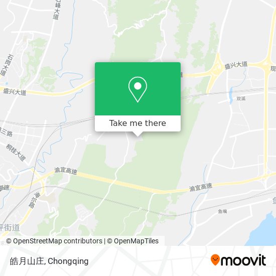 皓月山庄 map