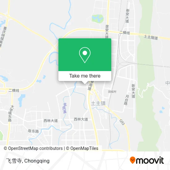 飞雪寺 map