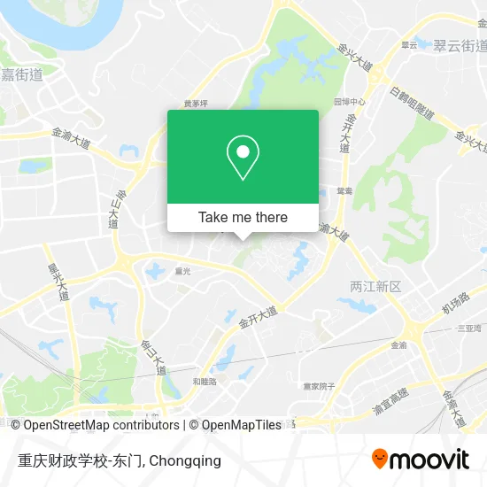 重庆财政学校-东门 map