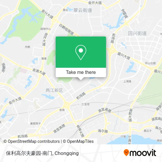 保利高尔夫豪园-南门 map