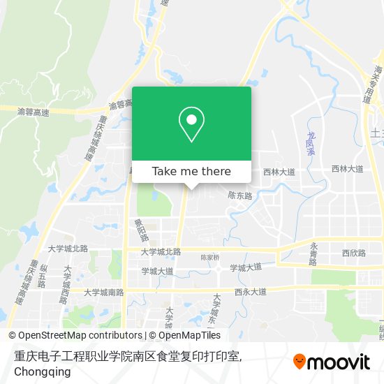 重庆电子工程职业学院南区食堂复印打印室 map
