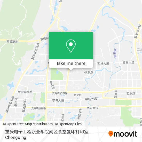 重庆电子工程职业学院南区食堂复印打印室 map