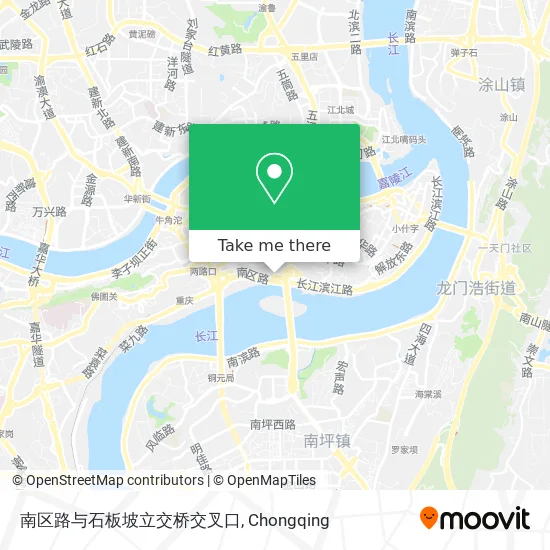 南区路与石板坡立交桥交叉口 map