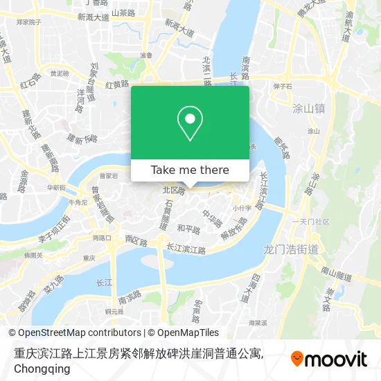 重庆滨江路上江景房紧邻解放碑洪崖洞普通公寓 map