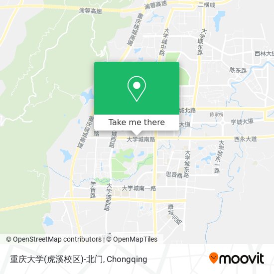 重庆大学(虎溪校区)-北门 map