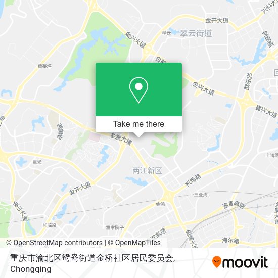 重庆市渝北区鸳鸯街道金桥社区居民委员会 map