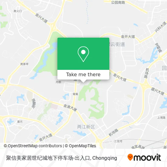 聚信美家居世纪城地下停车场-出入口 map