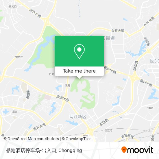 品翰酒店停车场-出入口 map