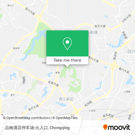 品翰酒店停车场-出入口 map