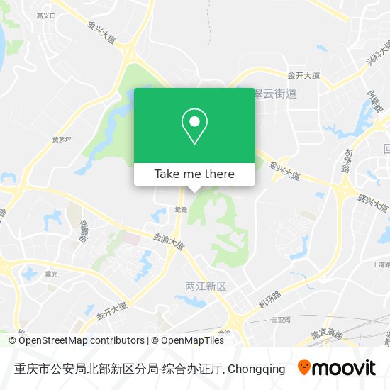 重庆市公安局北部新区分局-综合办证厅 map