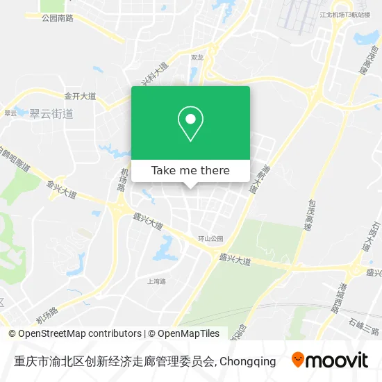 重庆市渝北区创新经济走廊管理委员会 map