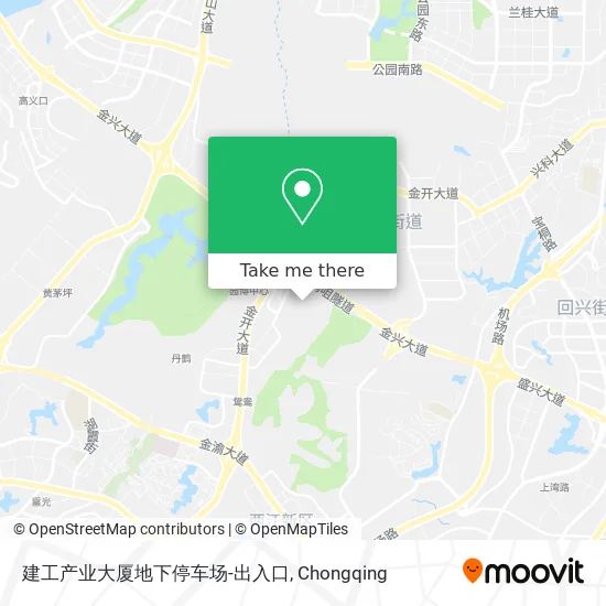 建工产业大厦地下停车场-出入口 map