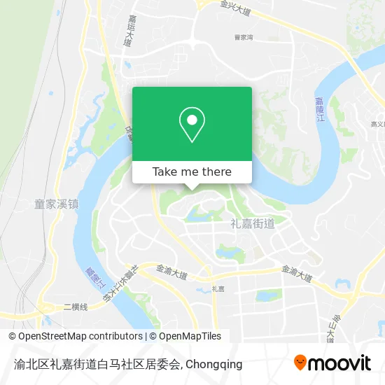 渝北区礼嘉街道白马社区居委会 map