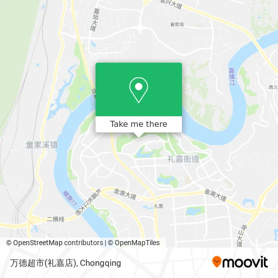 万德超市(礼嘉店) map