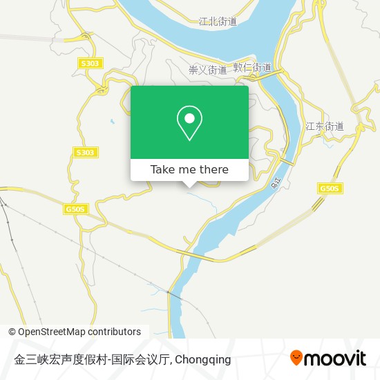 金三峡宏声度假村-国际会议厅 map