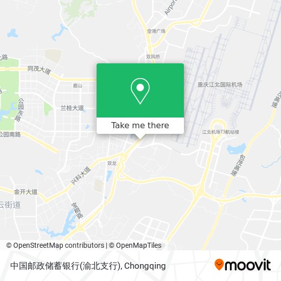 中国邮政储蓄银行(渝北支行) map