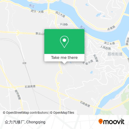 众力汽修厂 map
