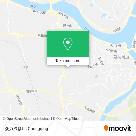 众力汽修厂 map