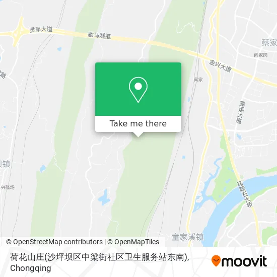 荷花山庄(沙坪坝区中梁街社区卫生服务站东南) map
