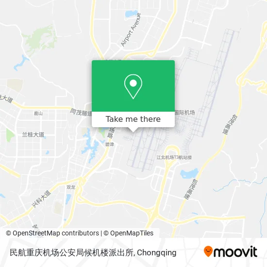 民航重庆机场公安局候机楼派出所 map