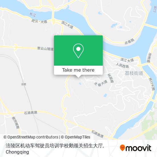 涪陵区机动车驾驶员培训学校鹅颈关招生大厅 map