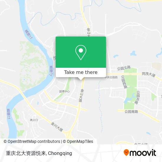 重庆北大资源悦来 map