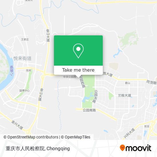 重庆市人民检察院 map