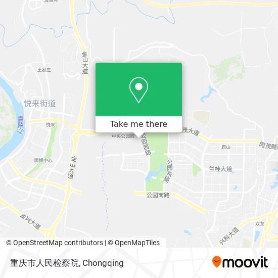 重庆市人民检察院 map
