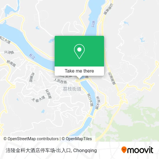 涪陵金科大酒店停车场-出入口 map