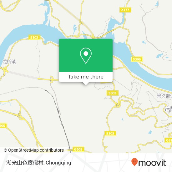 湖光山色度假村 map