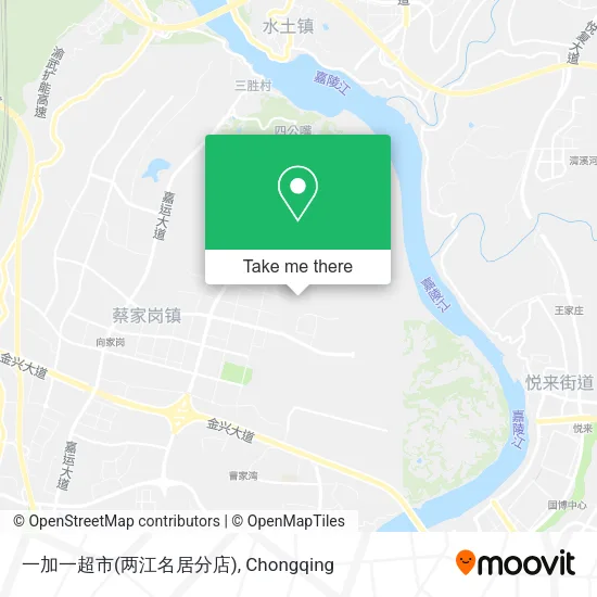 一加一超市(两江名居分店) map