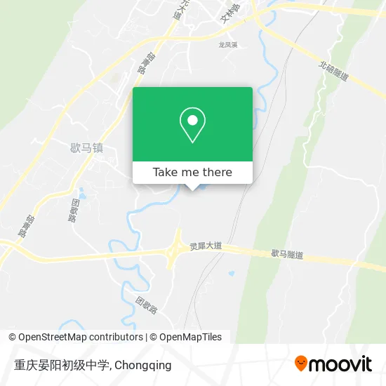 重庆晏阳初级中学 map