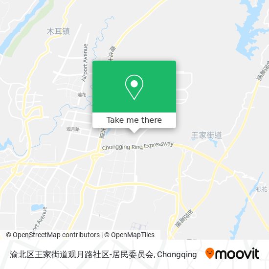 渝北区王家街道观月路社区-居民委员会 map