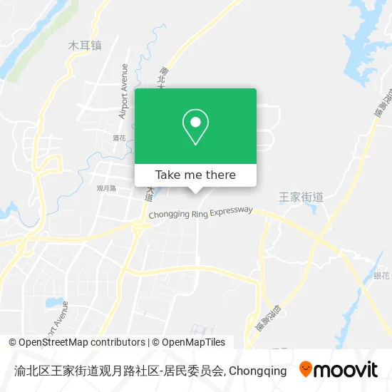 渝北区王家街道观月路社区-居民委员会 map
