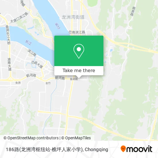186路(龙洲湾枢纽站-樵坪人家小学) map