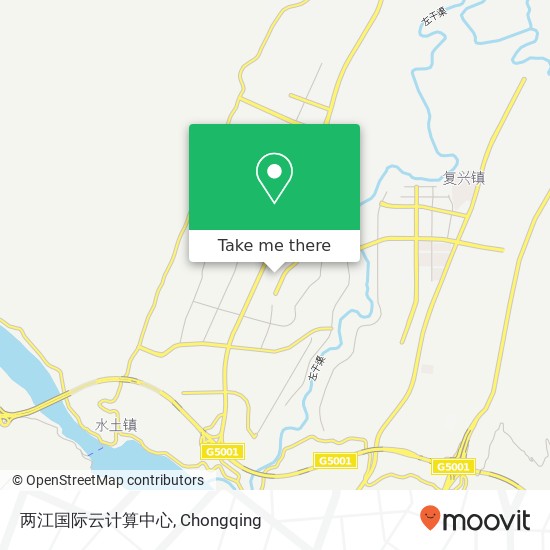 两江国际云计算中心 map