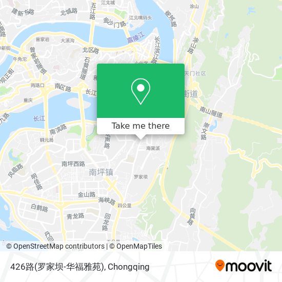 426路(罗家坝-华福雅苑) map