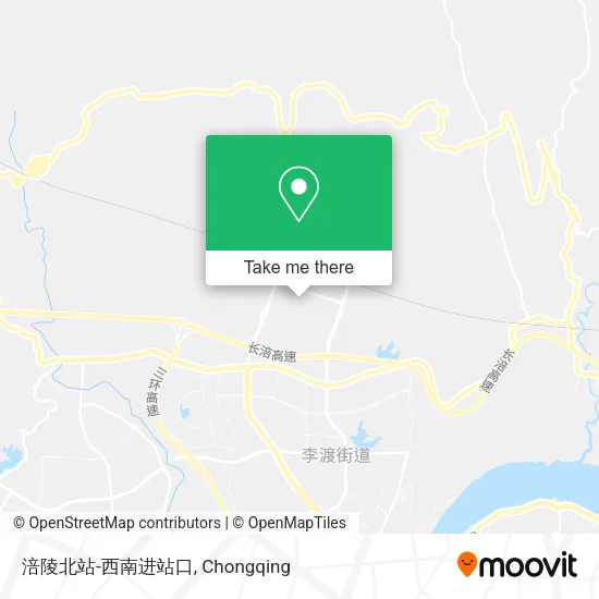 涪陵北站-西南进站口 map